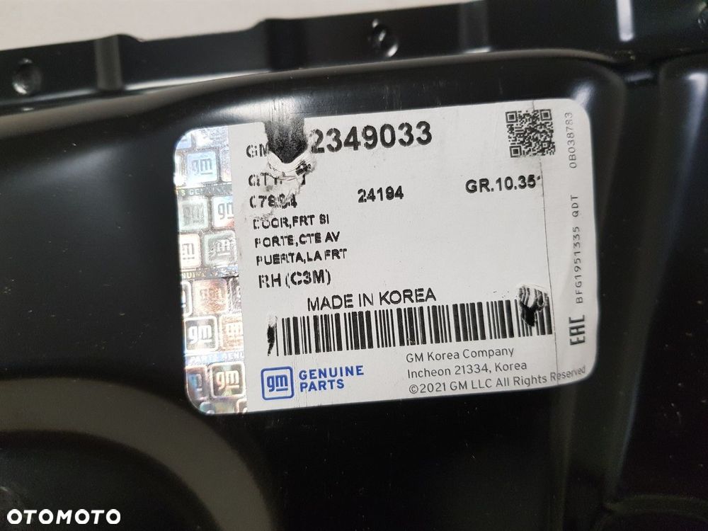 FABRYCZNIE NOWE ORYGINALNE DRZWI LEWE PRZEDNIE LEWA PRZÓD CHEVROLET AVEO T300 11-16 - 9