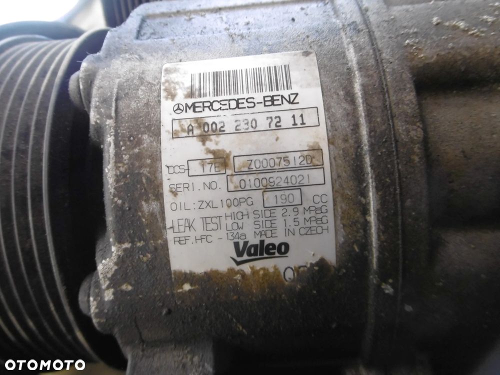 SPRĘŻARKA KOMPRESOR KLIMATYZACJI VITO 639 VIANO A0022307211 - 2