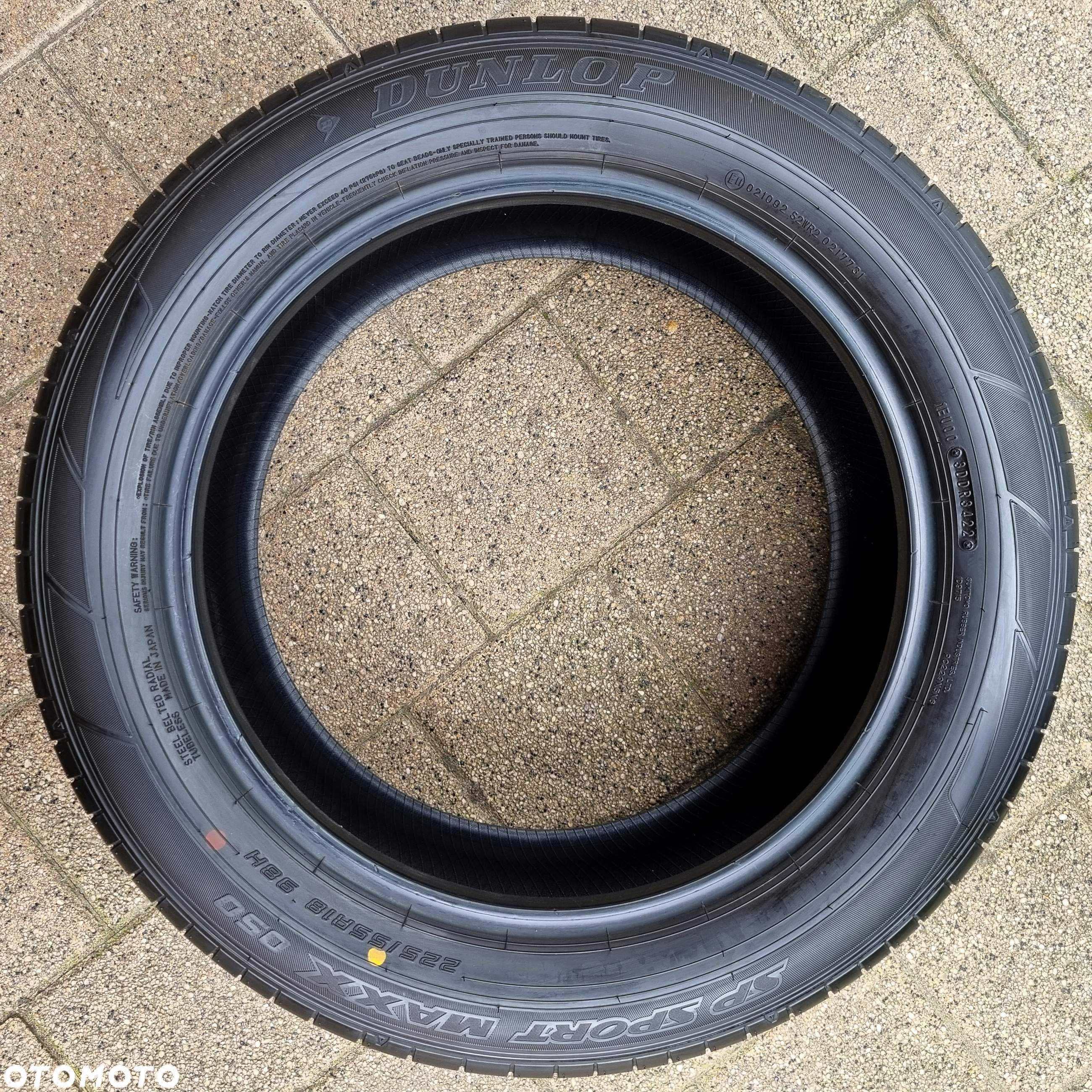 Dunlop SP Sport Maxx 050 225/55R18 98H Japan Rok 2022.34 - Nowe - 8