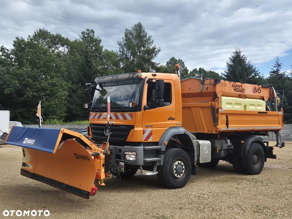 Mercedes-Benz Axor 1829 4x4 Pług Piaskarka - 1