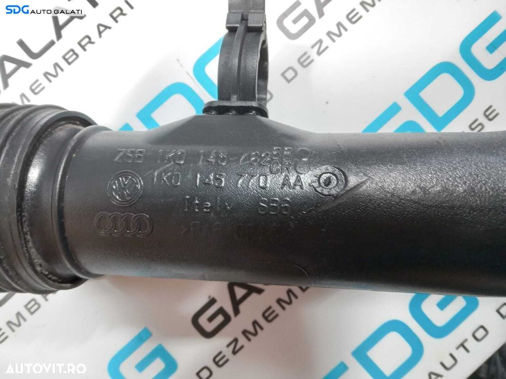 Tubulatura Conducta Tub Presiune Aer Intercooler Volkswagen Golf 5 1.9 TDI BKC BRU BXF BXE 2004 - 2008 Cod 1K0145770AA 1K0145762CR [275M7] - 5