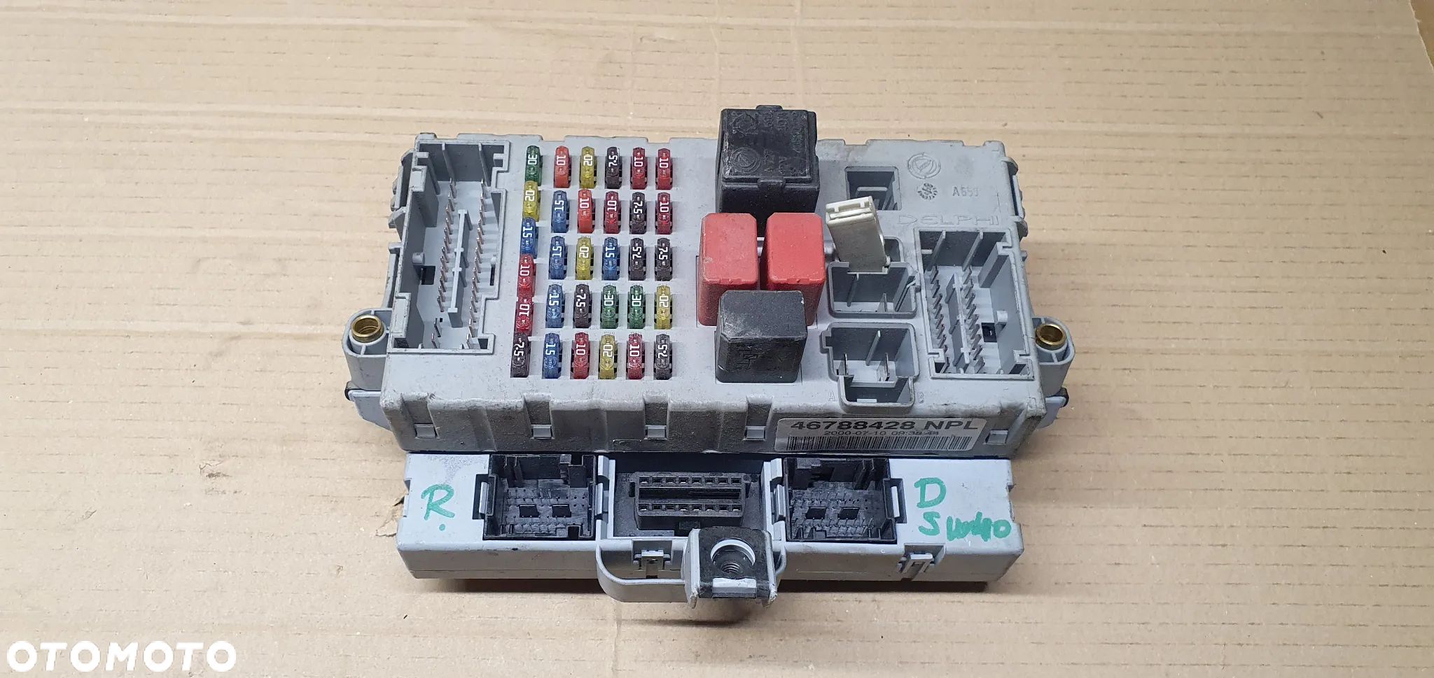 Moduł skrzynka BSI bezpieczników Fiat Punto II 46788428 - 1