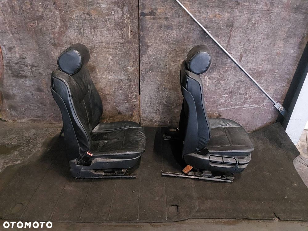 FOTELE LEWY + PRAWY PRZÓD + KANAPA TYŁ + BOCZKI SKÓRA BMW E39 KOMBI - 15