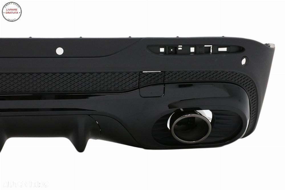 Difuzor Bara Spate cu Ornamente Evacuare Mercedes GLB X247 SUV (2020-up) Night Pac- livrare gratuita - 2