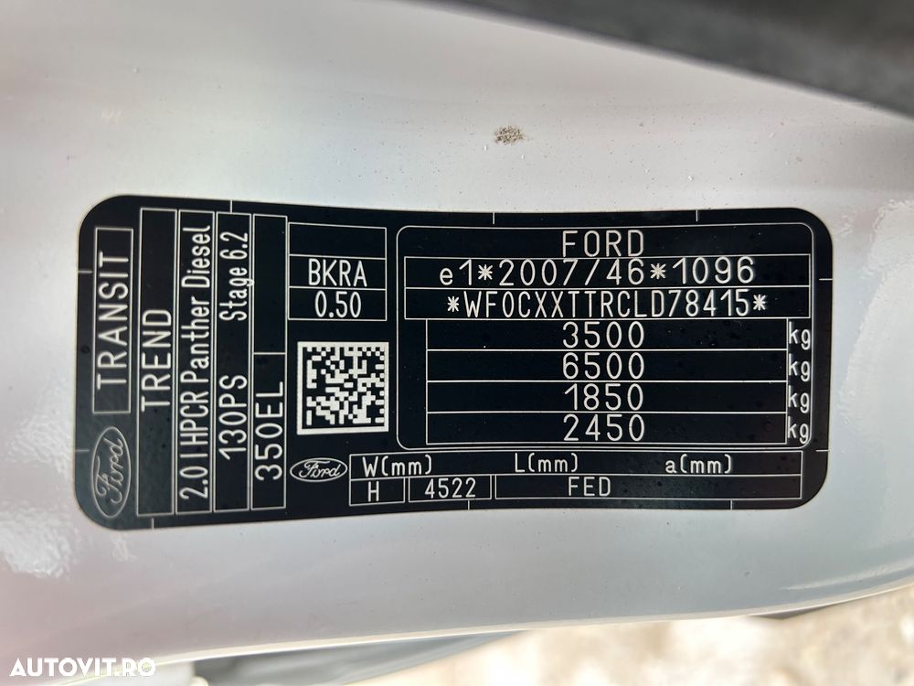 Ford Transit DOKA 7 LOCURI AXA DUBLA Bena 4.2 m - 32