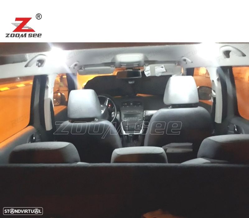 KIT COMPLETO DE 17 LÂMPADAS LED INTERIOR PARA SKODA FABIA 1 MK1 MKI COMBI WAGON 1999-2007 - 6