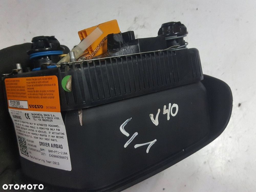 VOLVO V40 II 2 12-16r PODUSZKA AIRBAG KIEROWCY 31291369 - 7