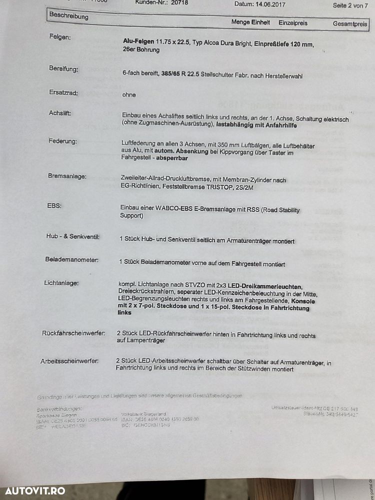 Stas 68m3, 2018, jante Aluminiu, scena vizitare, prelata, picioare sprijin, axa liftabila, otel, Carte identitate RAR, posilibilitate leasing 2 ani-35900 EUR+Tva - 30