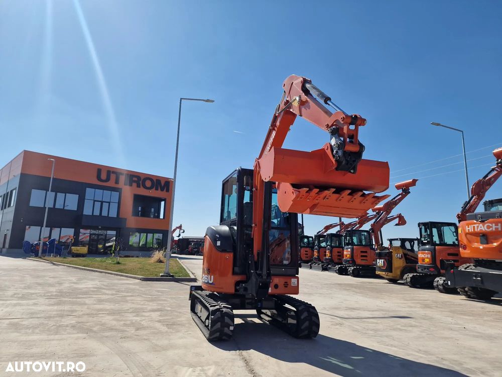 Hitachi 2,8t, PROTMOTIE-CUPLA RAPIDA+3 cupe, ZX26U-6, 2025, Instalatia picon, Grantie 2 ani, Posibilitate leasing 5 ani-PROMOTIE 36.500 EUR+Tva - 31