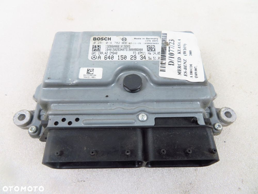 STEROWNIK MERCEDES W169 2.0 CDI A6401502934 0281014782 - 1