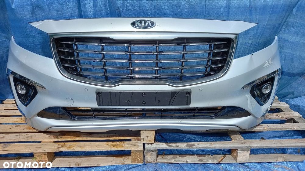 Zderzak Przedni Przód Kpl. KIA CARNIVAL III 3 LIFT 4XPDC 4SS - 1