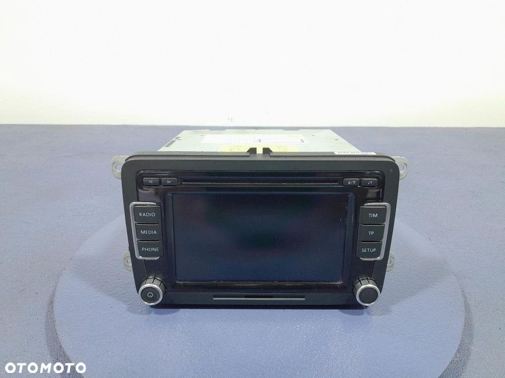 VW GOLF VI 08- RADIO FABRYCZNE CD WYŚWIETLACZ 3C8035195 - 1