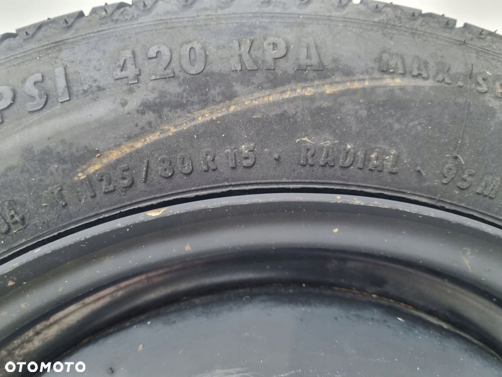 KOŁO DOJAZDOWE 125/80 R15 98AB-NB 2150836 4x108 Ford Fiesta Mk5 Mk6 - 8