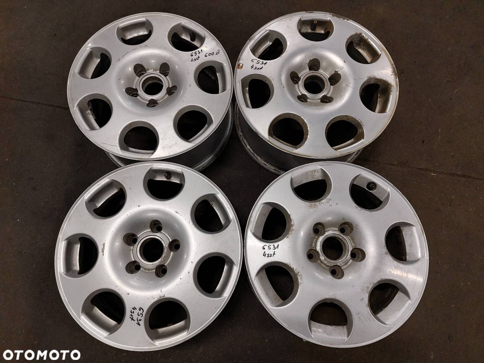 FELGI ALUMINIOWE 4SZT 5x112 7Jx16 ET42 FI57,1 AUDI A6 C5 8E0601025F - 1