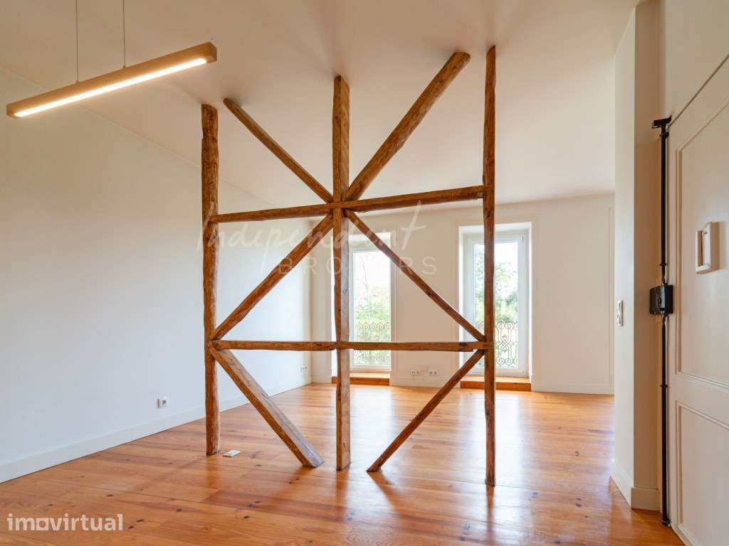 APARTAMENTO T1 PARA ARRENDAMENTO COM VISTA PARA OS JARDINS DA TAPADA - Grande imagem: 4/21