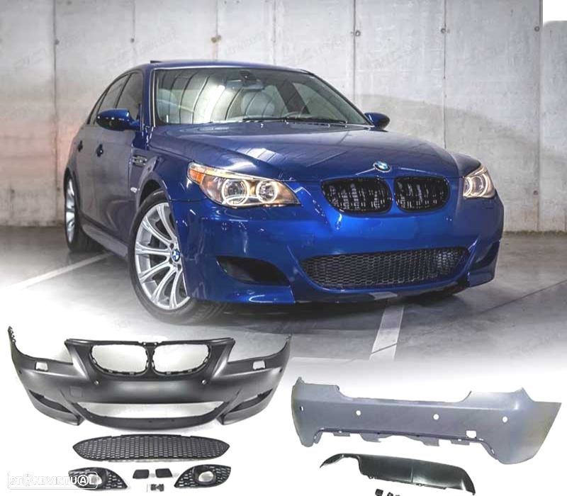 KIT PARA-CHOQUES BMW E60 03-07 LOOK M5 PDC SRA - 1