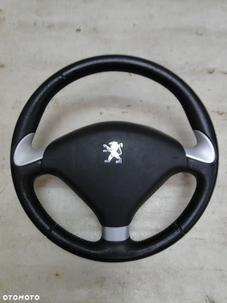 PEUGEOT 307 KIEROWNICA SKÓRZANA PODUSZKA POWIETRZNA AIRBAG EUROPA - 1