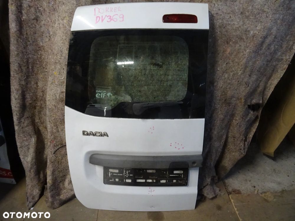 DACIA DOKKER DRZWI LEWE TYL SKRZYDLO BIALE DV369 SZYBA CZESCI ROZNE PYTAC - 1