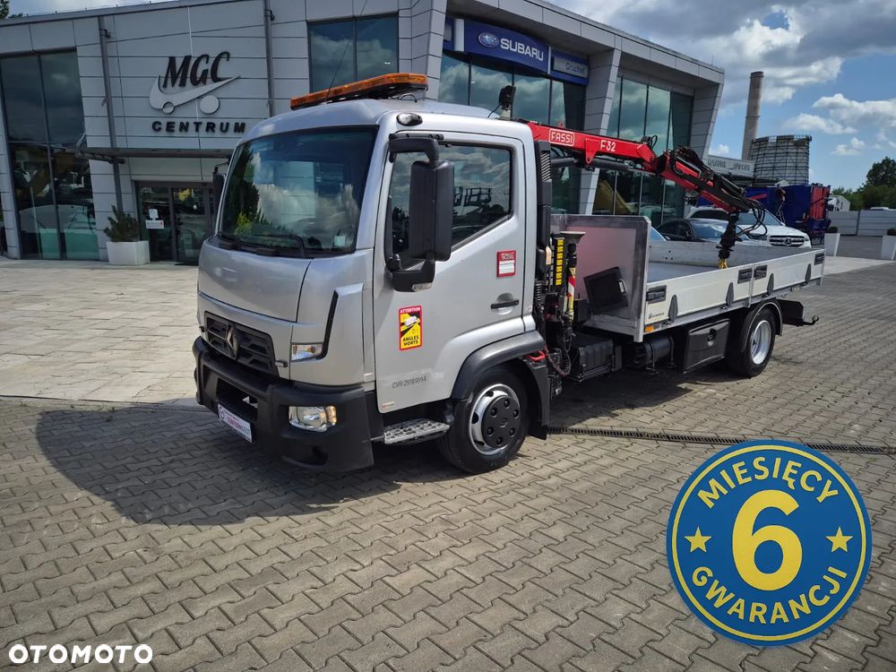 Renault D 7.5 180 / SKRZYNIA / HDS FASSI F32 / NISKI PRZEBIEG / BEZWYPADKOWY / OKLEJONY / AUTOMAT / CHWYTAK / SERWISOWANY / UNIKAT / EURO 6 - 2