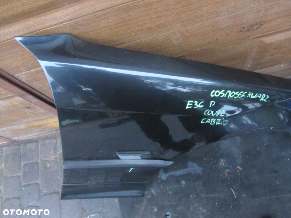 błotnik prawy bmw e36 coupe cabrio oryginał przed lift cosmosschwarz - 3