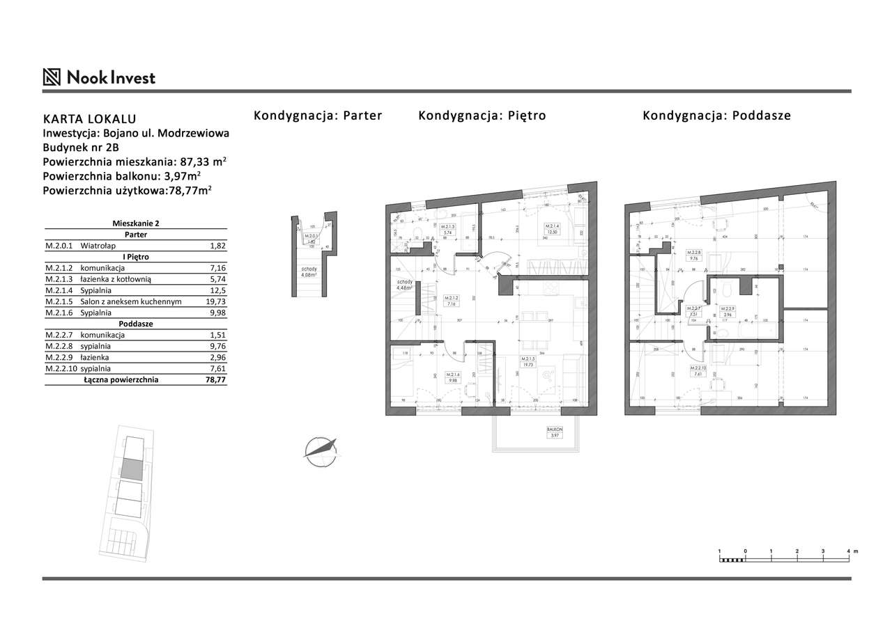 5-pokojowe mieszkanie 78m2 + balkon Bezpośrednio - Pełny obrazek: 2/7
