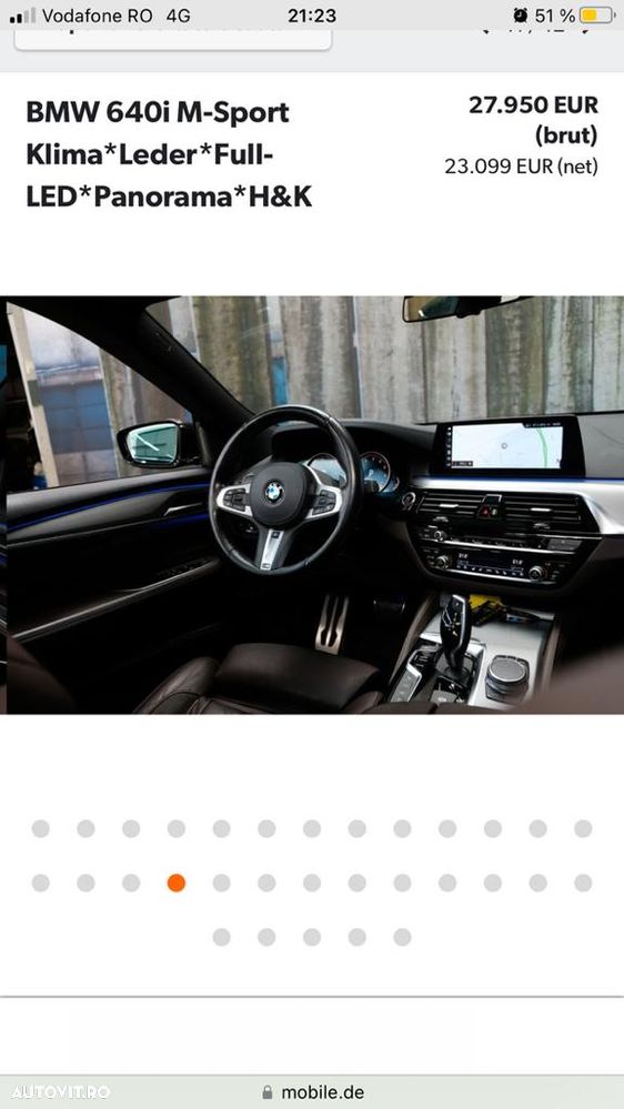 BMW Seria 6 640i - 4