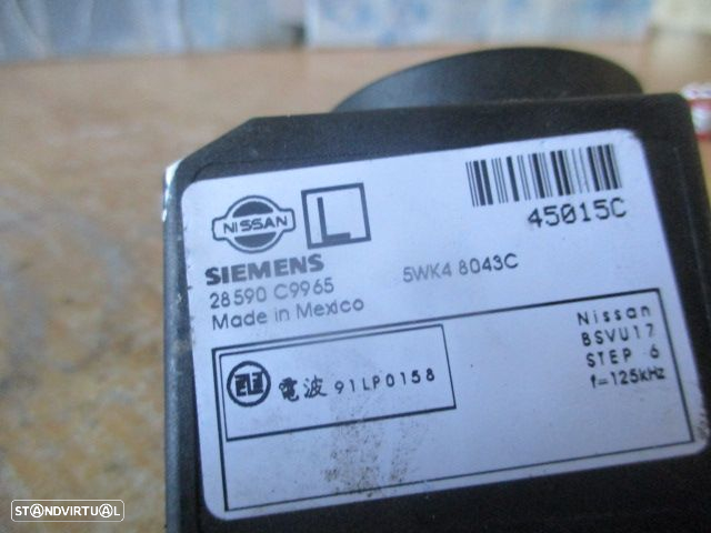 Modulo 28590C9965 NISSAN ALMERA TINO 2004 2.2 DCI 112CV 5P CINZA Módulo Imobilizador De Ignição  NISSAN PRIMERA 4 2002 1.8I 115CV 5P PRETO - 2