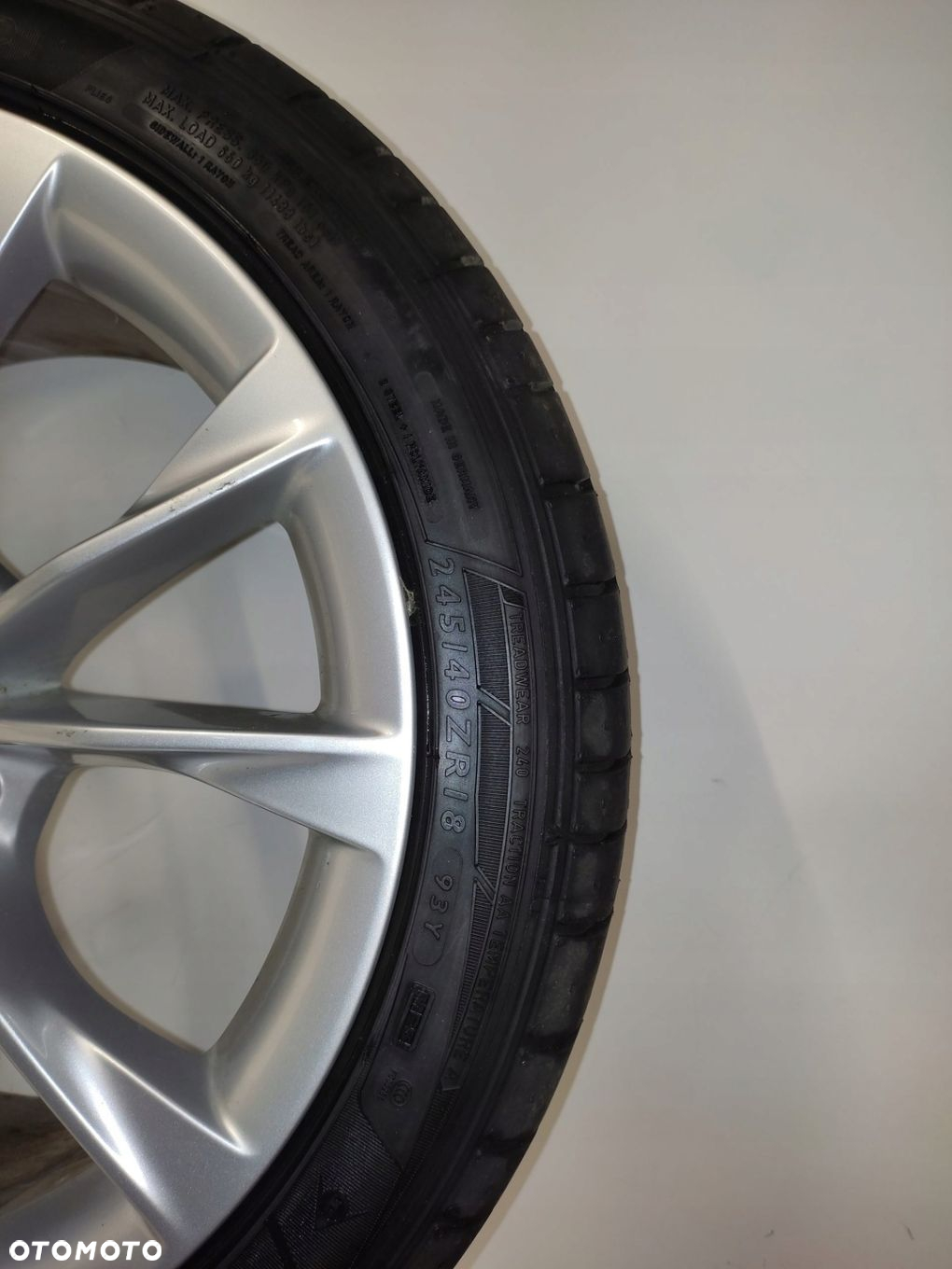 AUDI A5 S5 S4 A4 KOŁA FELGI KOŁO KOMPLET 245 40 R18 ET29 LATO DUNLOP - 5