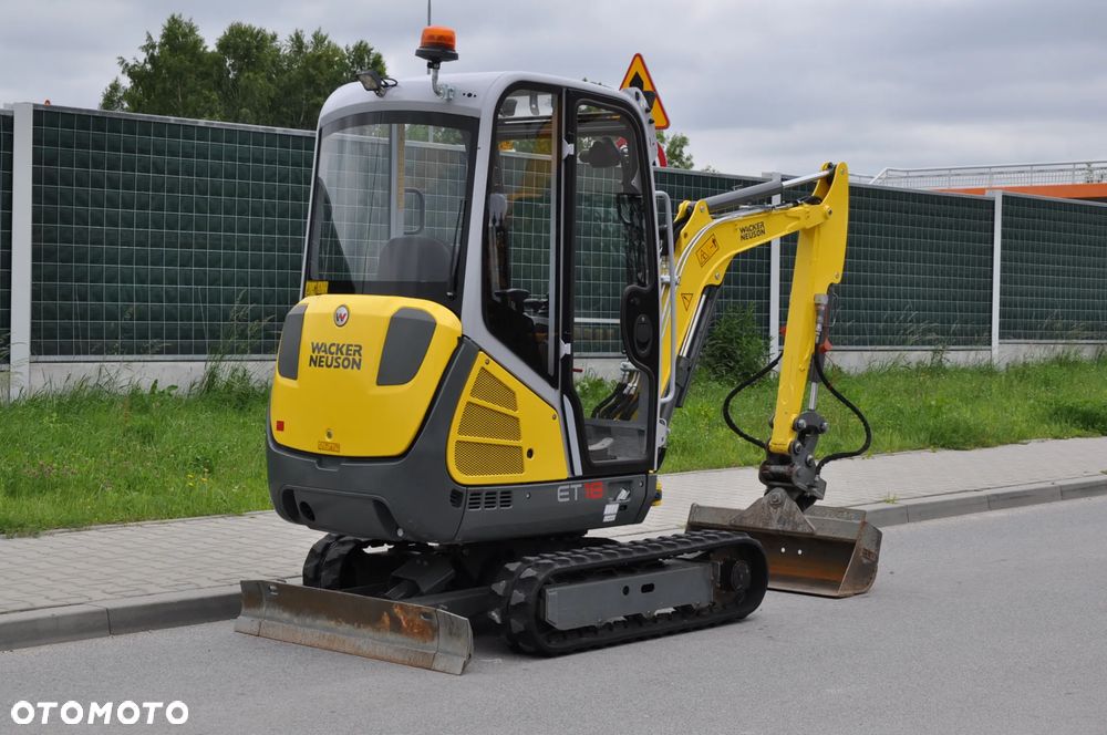 Wacker Neuson ET18 MAŁO MTG JAK NOWA!!! ŁYŻKA SKARPOWA HYDRAULICZNA WYJŚCIA HYDRAULICZNE - 12