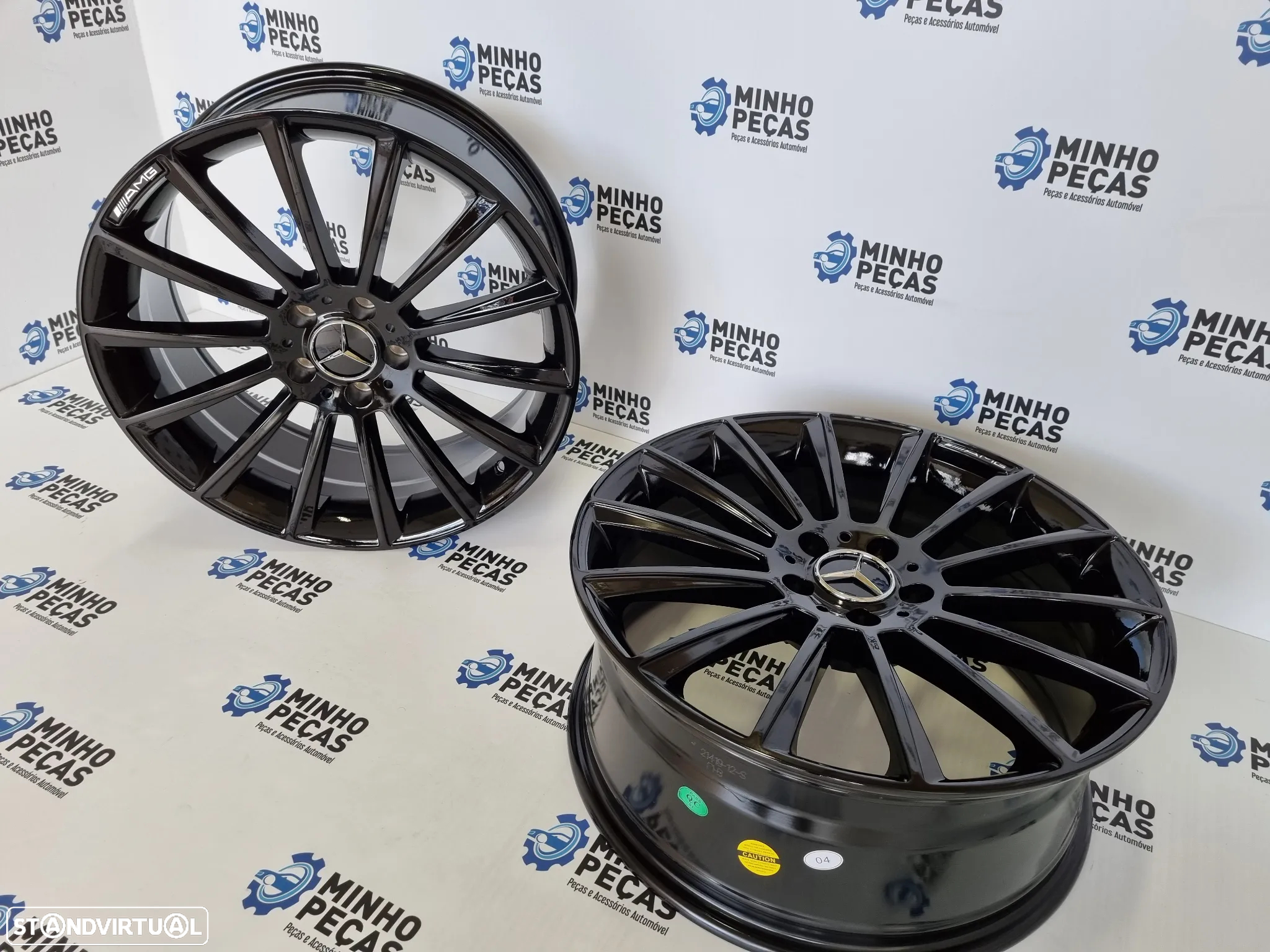 Jantes Mercedes (C63) AMG Turbine em 20 Preto Brilho - 7