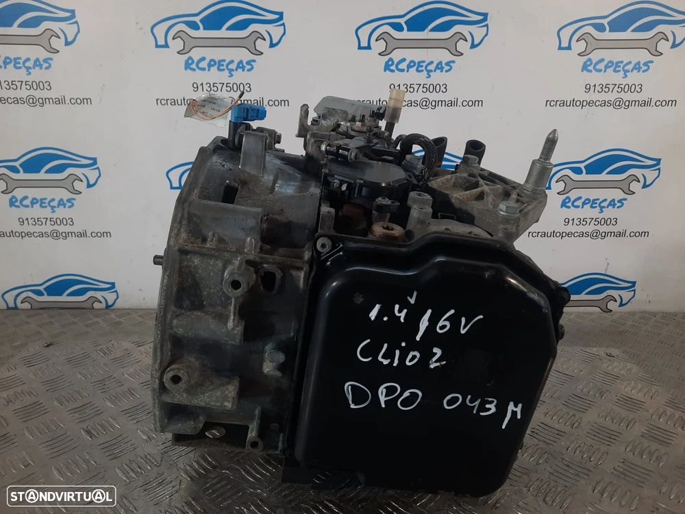 CAIXA VELOCIDADES AUTOMATICA RENAULT CLIO III 3 MK3 1.4i 16V 98CV K4J G780 K4JG780 DPO 043 M DPO043M - 12