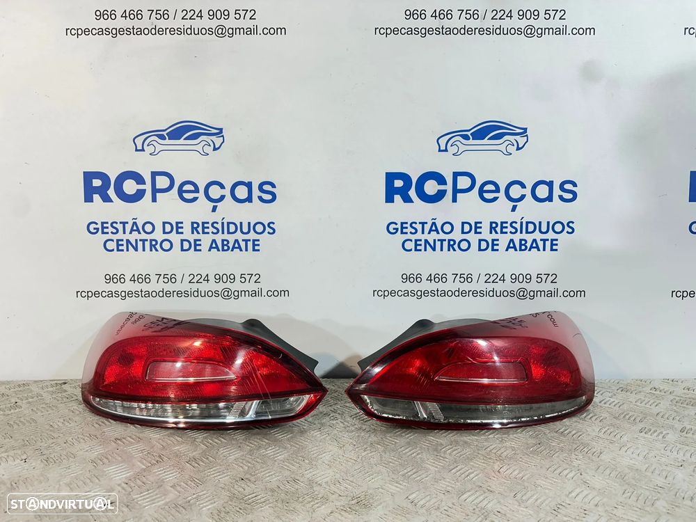 .Conjunto Farolins Traseiros Trás Esquerdo Direito Originais VW Volkswagen Scirocco MK3 1K8945095G 1K8945096G  2008 - 2018 - 5