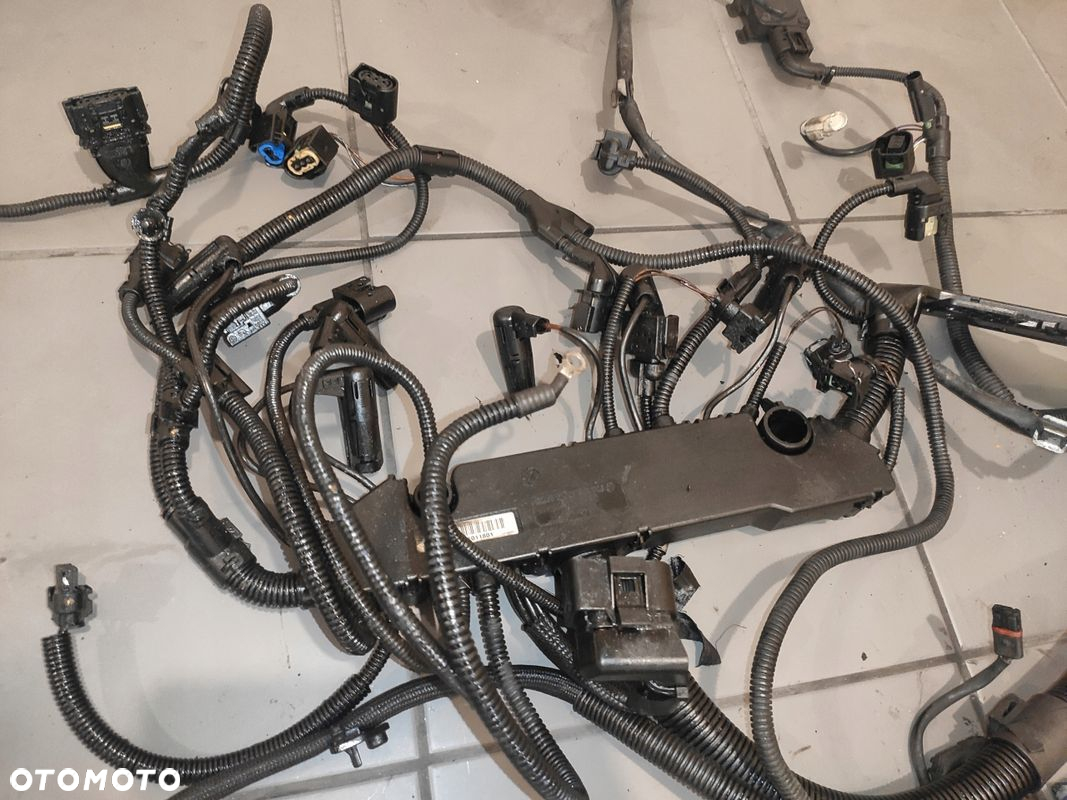 BMW X5 E70 3.0D M57 OKABLOWANIE INSTALACJA WIĄZKA SILNIKA WTYCZKI KPL ORYG - 5