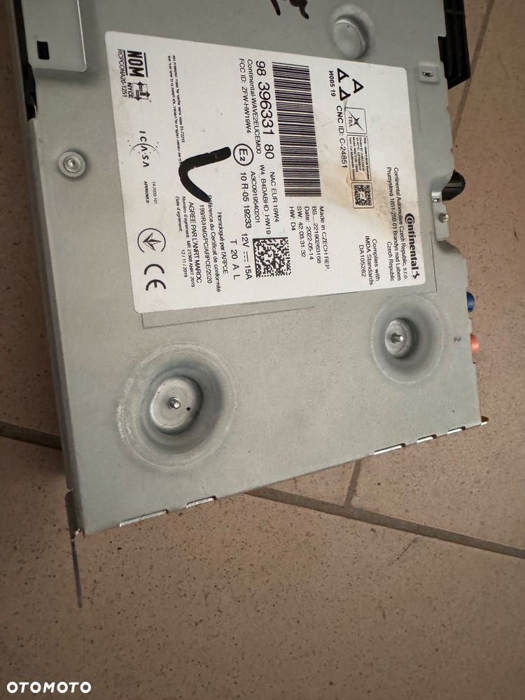 NAWIGACJA NAC  OPEL MOKKA CITROEN PEUGEOT 9839633180 kodowanie