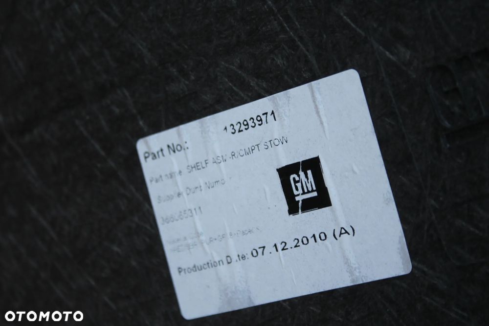 WYKŁADZINA PODŁOGA BAGAŻNIKA FLEXFLOOR OPEL ASTRA J HATCHBACK 13293971 - 12