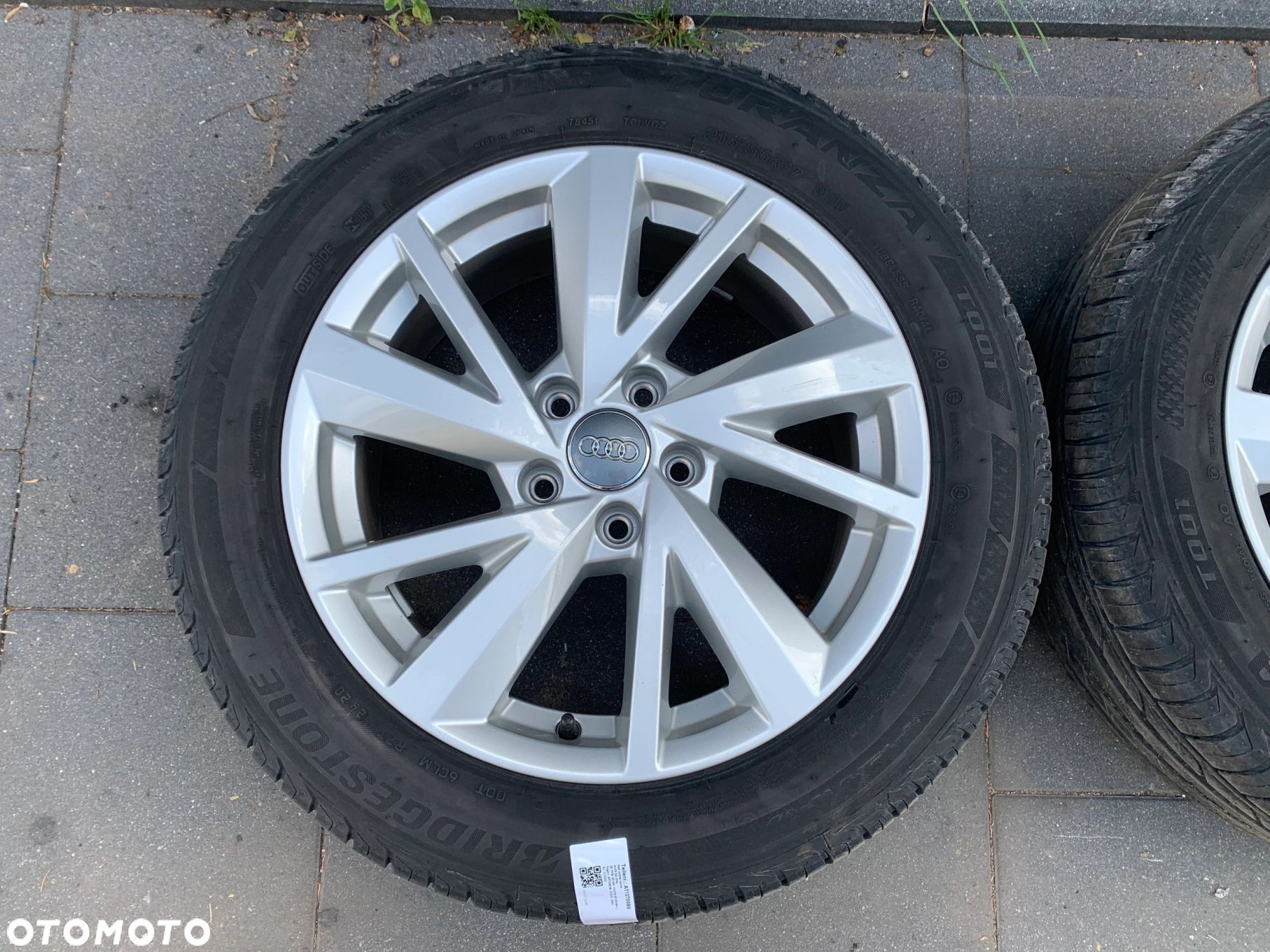 KOŁA FELGI OPONY 17 LATO BRIDGESTONE TURANZA AUDI Q2 81A 215/55/17 JAK NOWE 81A601025C - 4