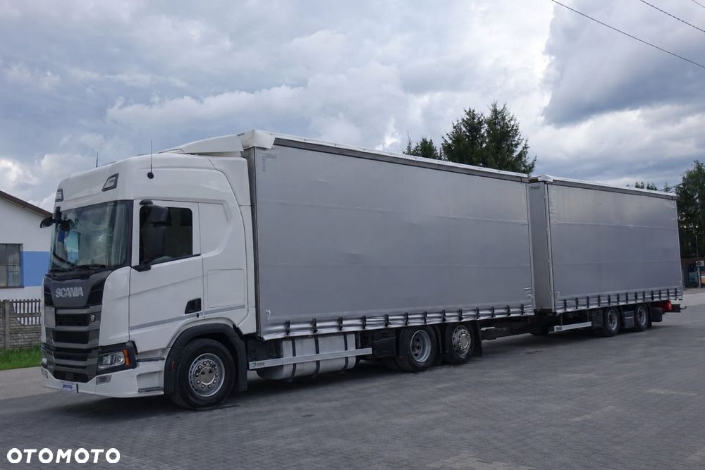 Scania R450 B6x2*4LA/ TANDEM / ZESTAW PRZESTRZENNY 120m3 / PRZEJAZDOWY / FIRANKA / E6 / AUTOMAT / RETARDER / OŚ PODNOSZONA SKRĘTNA - 1
