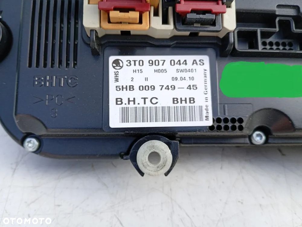 panel sterowania nawiewu klimatyzacji skoda octavia ii lift 2011r 3t0907044as - 6