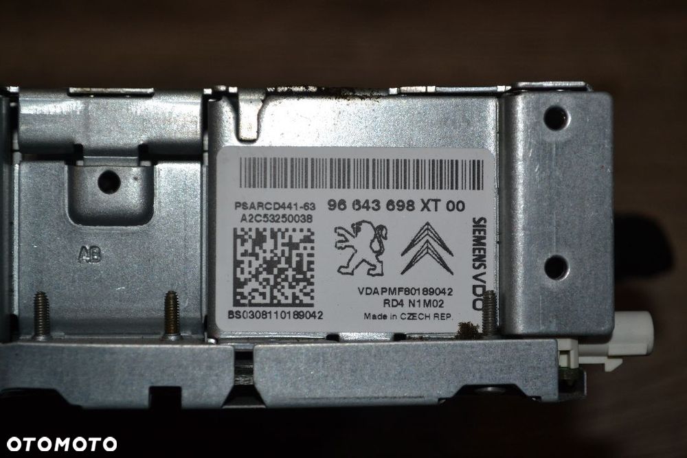 CITROEN PEUGEOT RADIO SAMOCHODOWE CD/MP3 96643698 XT 00 - 3