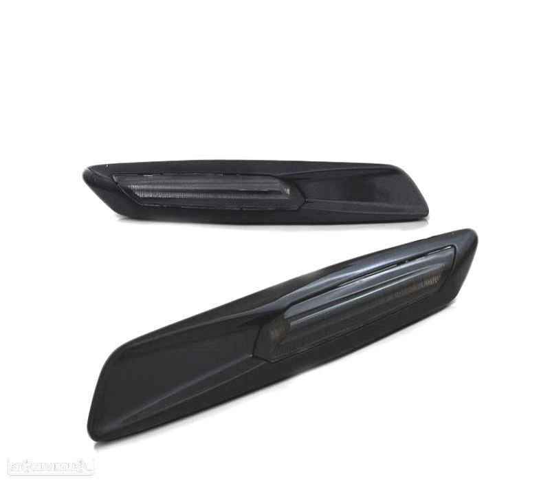 PISCAS LATERAIS LED PARA BMW E60 E90 E92 E82 LED LOOK F10 PRETO FUMADO - 2