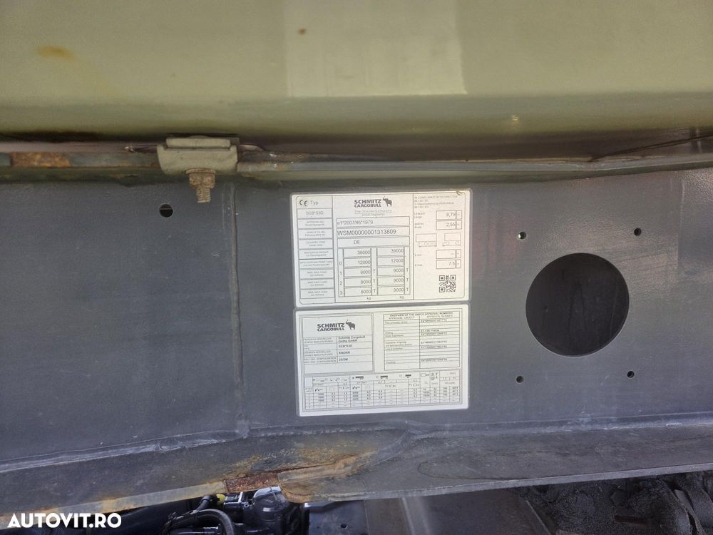 Schmitz Cargobull SCB 26mc, 2020, jante ALUMINIU, scena vizitare, prelata, axa liftabila, rulata doar in GERMANIA, anv 70% ok, masa propie 6,4tone, lung 8,8m, posibilitate leasing 4 ani-PROMOTIE 21.900 EUR+Tva - 27