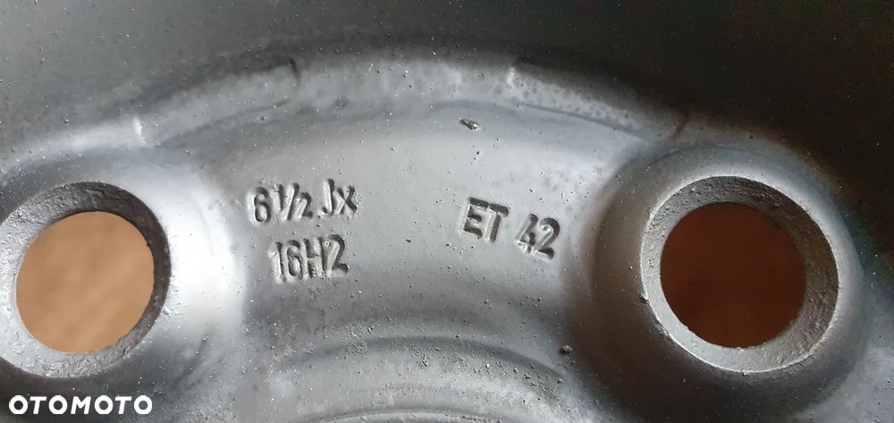 Felga stalowa VW 5x112 6.5J ET42 16" R16 VW Passat B6 3C0601027H - 5