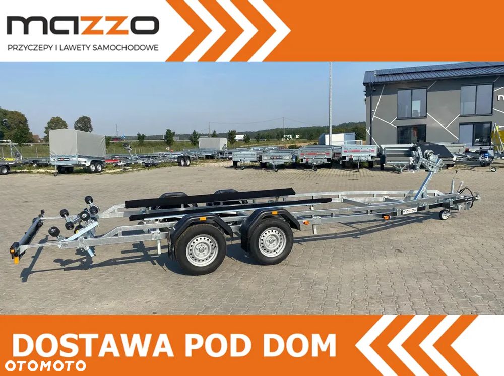Brenderup Przyczepa pod łódź 7 m DMC2500kg łożyska wodoodporne MOCNA I SOLIDNA PRZYCZEPA PODŁODZIOWA Z PŁOZAMI 2,7M - 2