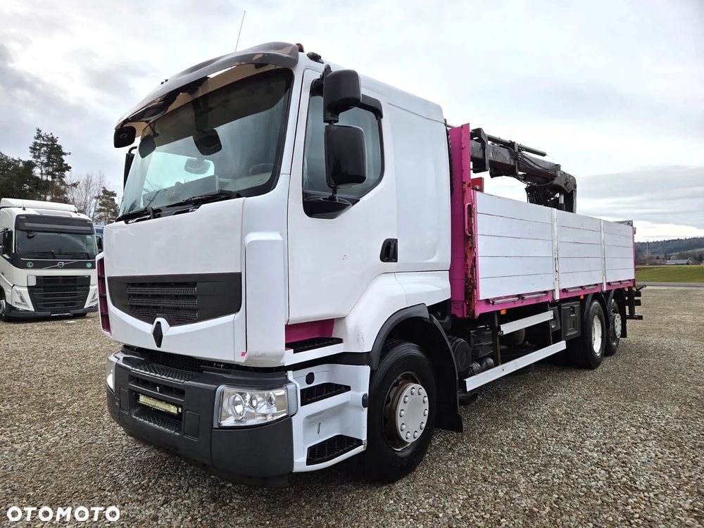 Renault PREMIUM 460DXI / 6X2 / HIAB 133K PRO / CHWYTAK / SKRĘTNA OŚ