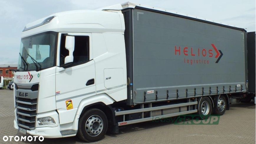 DAF 480 FAR Low Deck 6x2 – zabudowa kurtynowa WECON Przyczepa Kurtynowa WECON PC 780 18.0t
