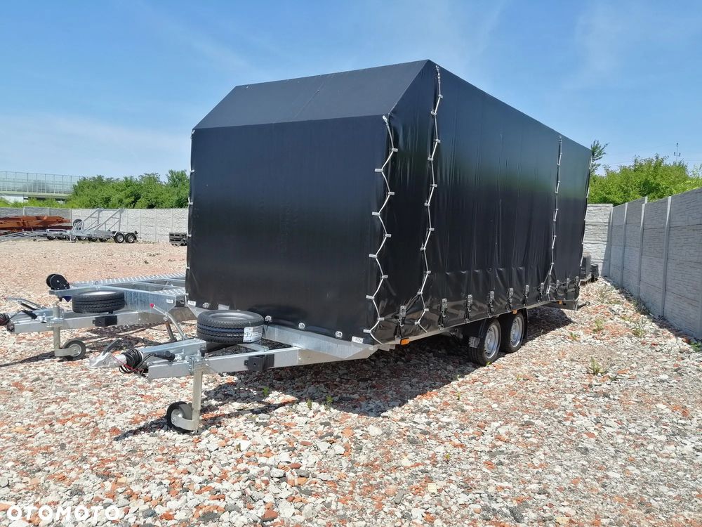 Besttrailers Przyczepa samochodowa WARIOR ze stelażem i plandeką PRODUCENT - 6
