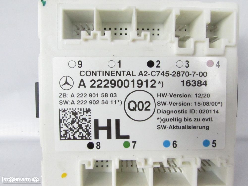 MODULO PORTA Esquerdo/Trás Seminovo/ Original MERCEDES-BENZ C-CLASS (W205)/MERCE... - 3