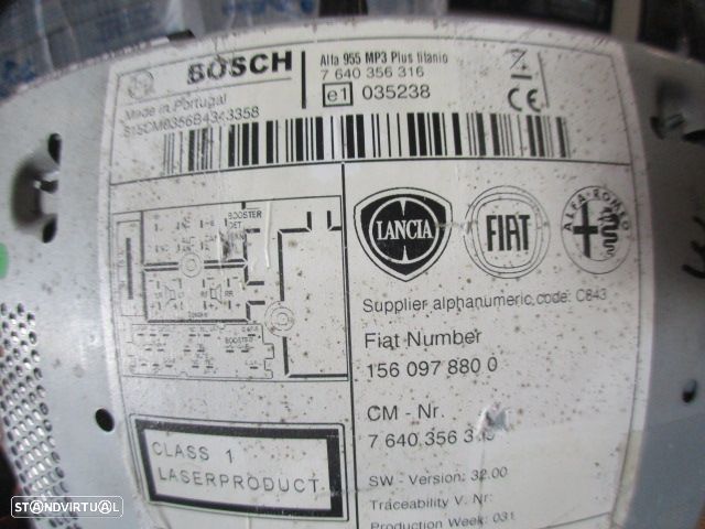 Radios 1560978800 ALFA ROMEO MITO FASE 1 2011 1.3JTD 95CV 3P PRETO ORIGINAL 955 MP3 PLUS - 4