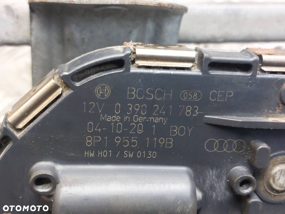 MECHANIZM WYCIERACZEK SILNICZEK PRZÓD AUDI A3 8P 8P1955119B 8P1955023E - 4