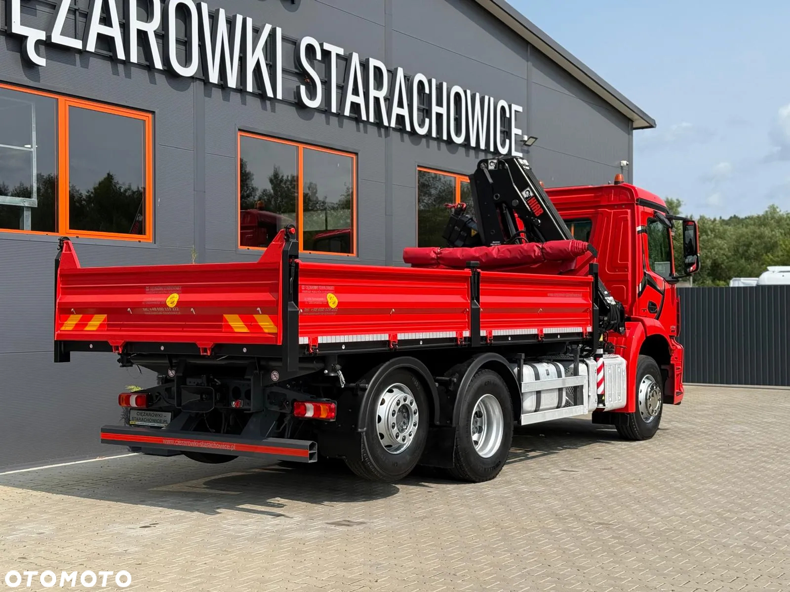 Mercedes-Benz AROCS 2532 // E6 // wywrotka 3-Stronna + HIAB HIDUO 158 B-2 // 6x2 6x4 HDS żuraw kran crane kiper kipper // Actros Antos - 6